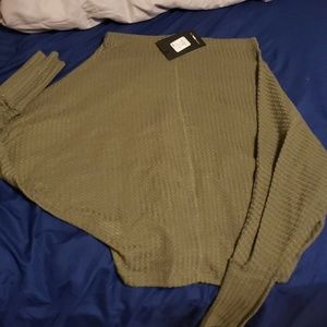Off the shoulder sweater